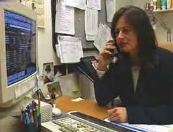 Under pressure Perth purchasing officer on the phone
