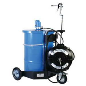 Blue Drum with Macnaught retracta hose system