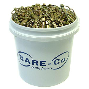 Bucket of Bare and Co Linch pins