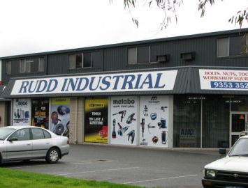 Historical image of the old Rudd Welshpool store front