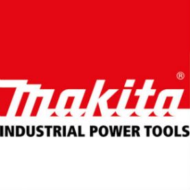 Makita logo Industrial Power Tools red on white background
